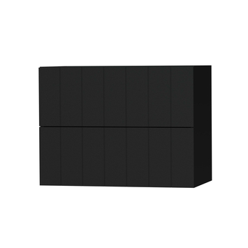Tiger Maryport Badkamermeubelset 80 cm Mat zwart met matzwarte polybeton wastafel en matzwarte grepen