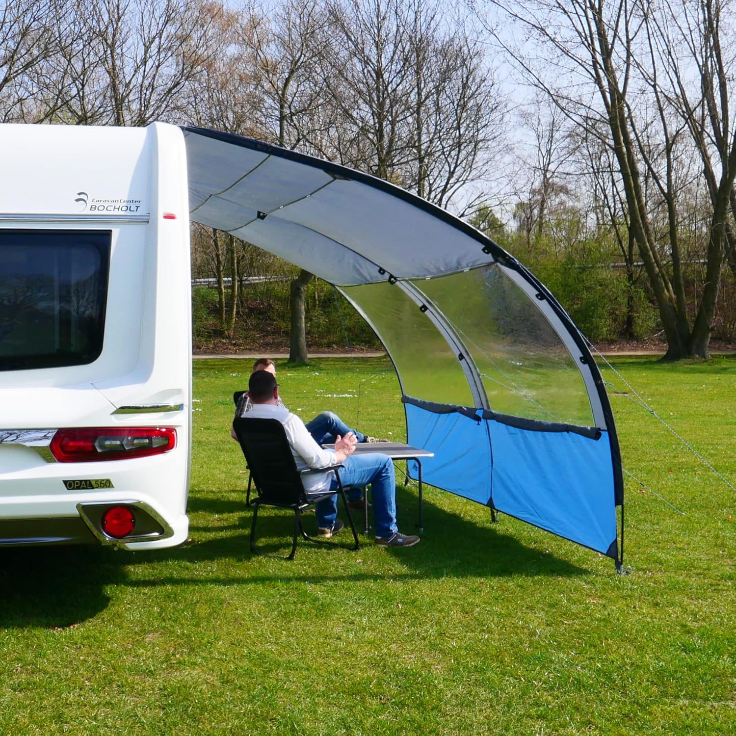 your GEAR Riviera - Vorzelt Wohnwagen & Wohnmobil, 3,5m Breite, 260cm Tiefe, UV50+ Schutz, 3000mm Wassersäule, Panoramafenster, robust & wasserdicht, Flexible Camping Überdachung