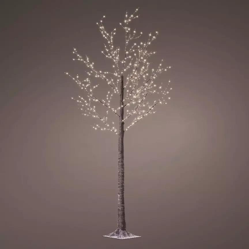Arbre lumineux 750 LED (H220 cm) Bouleau Blanc chaud