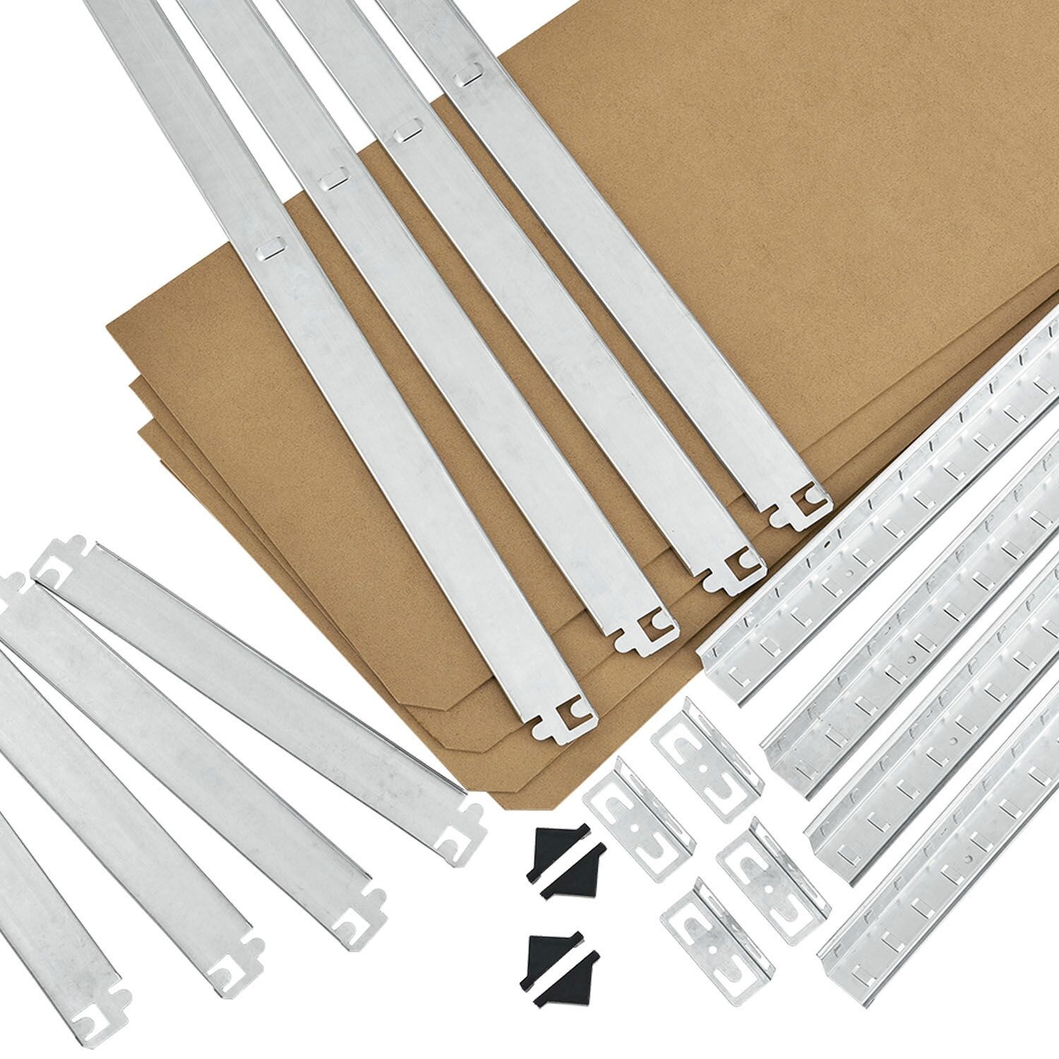 Juskys Lagerregal Basic 2er Set 180x90x40 cm – Metall Schwerlastregal, 10 Böden, 1750 kg, verzinkt