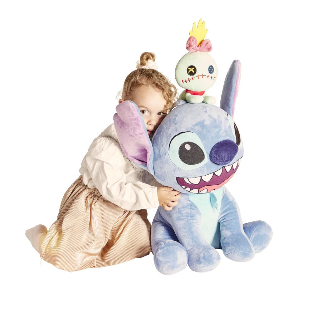 Peluche Stitch avec Scrump polyester H50cm