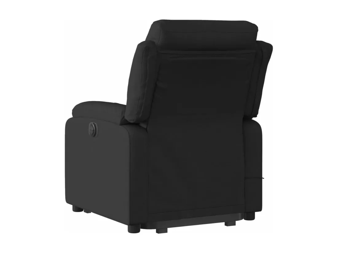 Fauteuil massant inclinable Noir Tissu