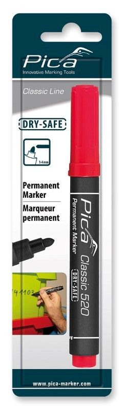 Pica 520/40 Permanent Marker 1-4mm rond rood