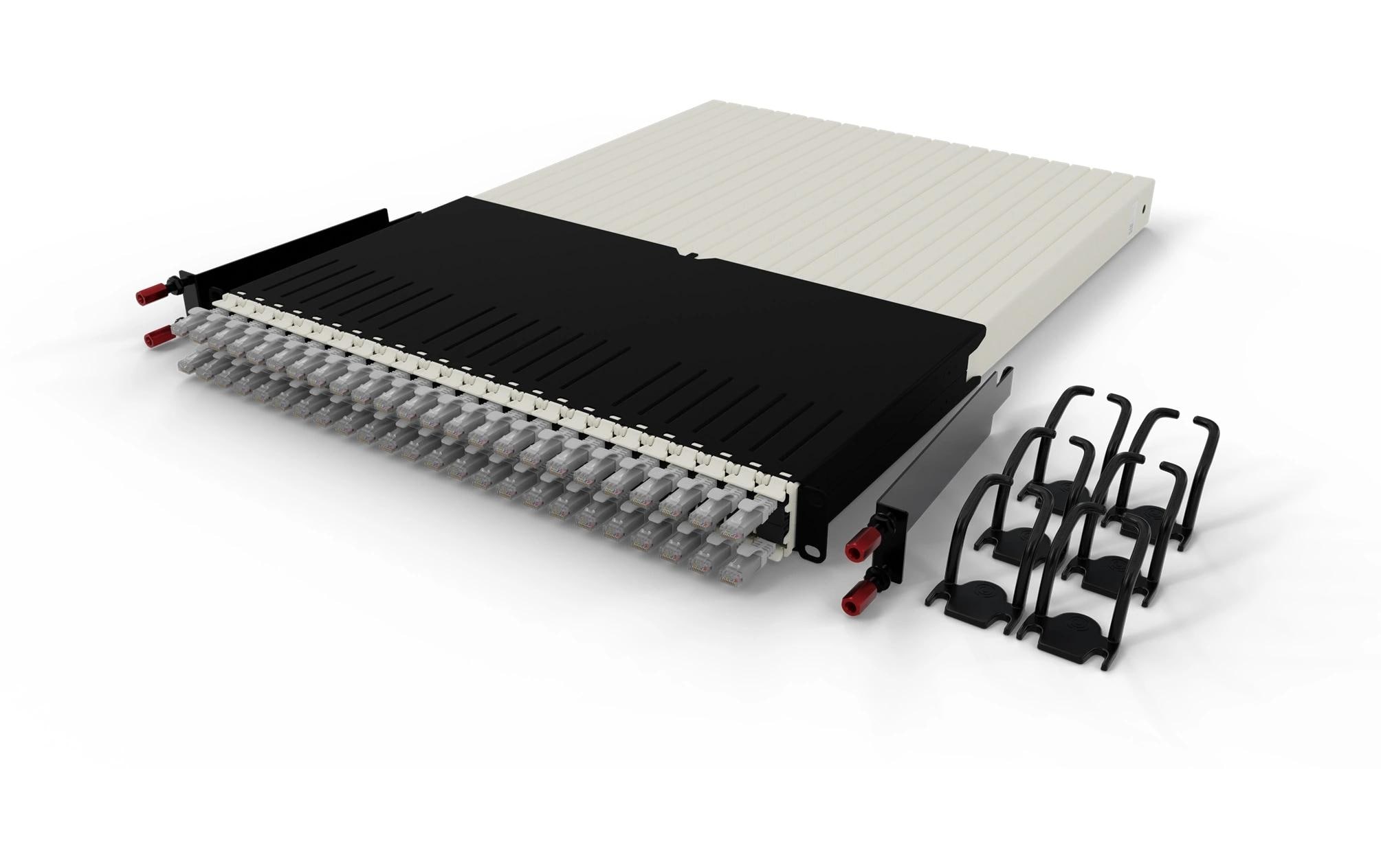 patchbox.one / 30RU / Cat 6A, UTP, 1.8 m, Grau<br>All-in-One Lösung für Ordnung im Netzwerkschrank