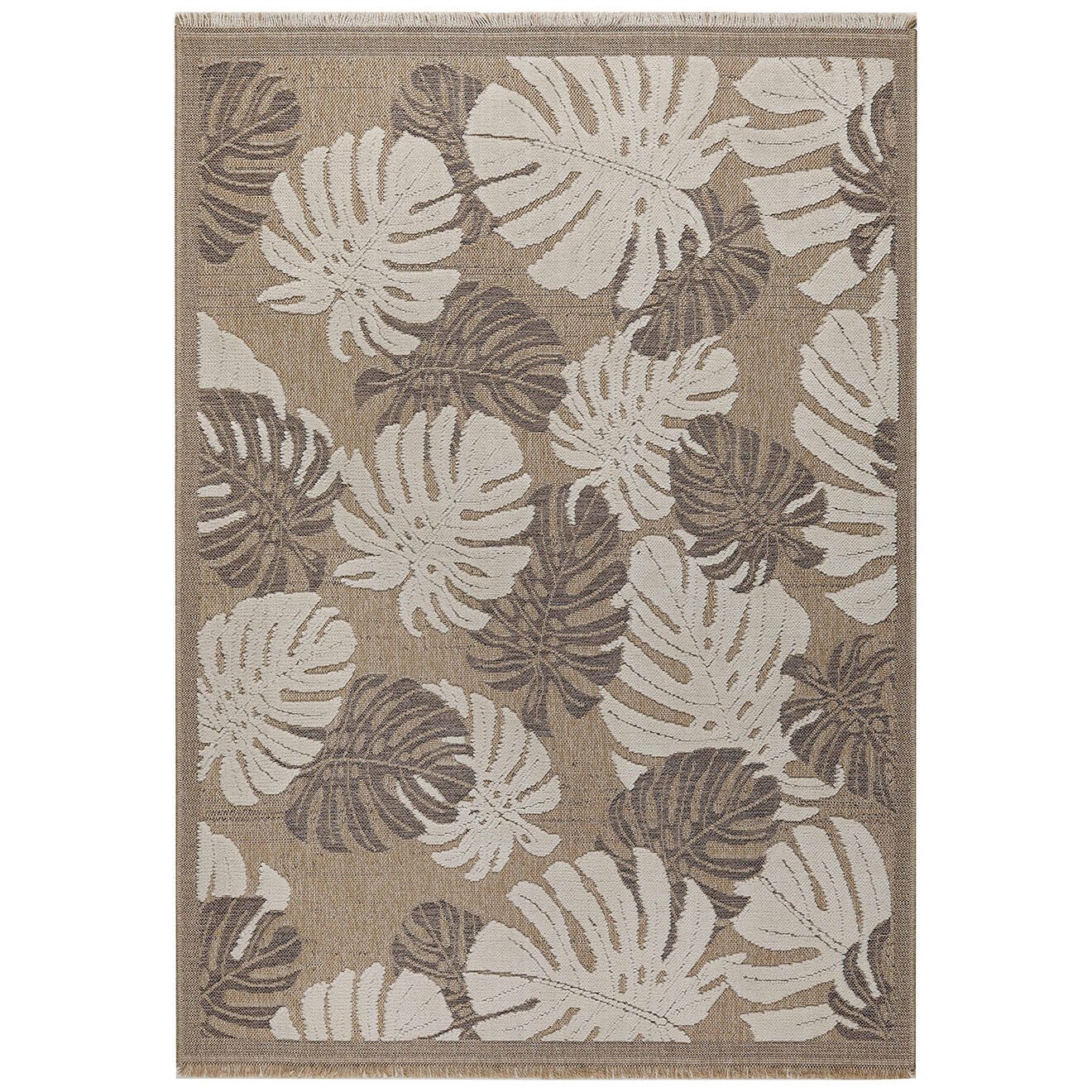 Nazar Rugs Tapis aspect jute TULUM 9062 intérieur & extérieur marron - 60x180 cm