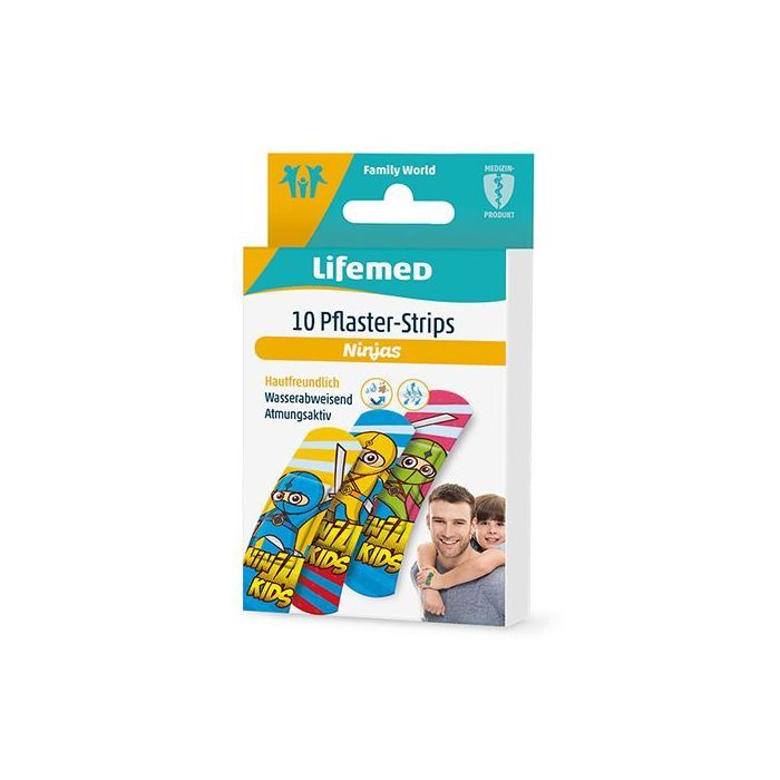 Lifemed Pflaster-Strips 6 cm x 1,7 cm farbig 