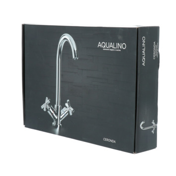 Aqualino Keukenkraan Ceronda 2-knops Chroom