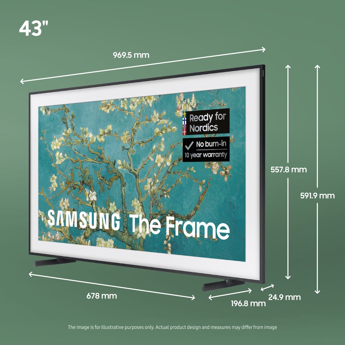 Samsung 43” LS03B The Frame 4K QLED TV (2023)