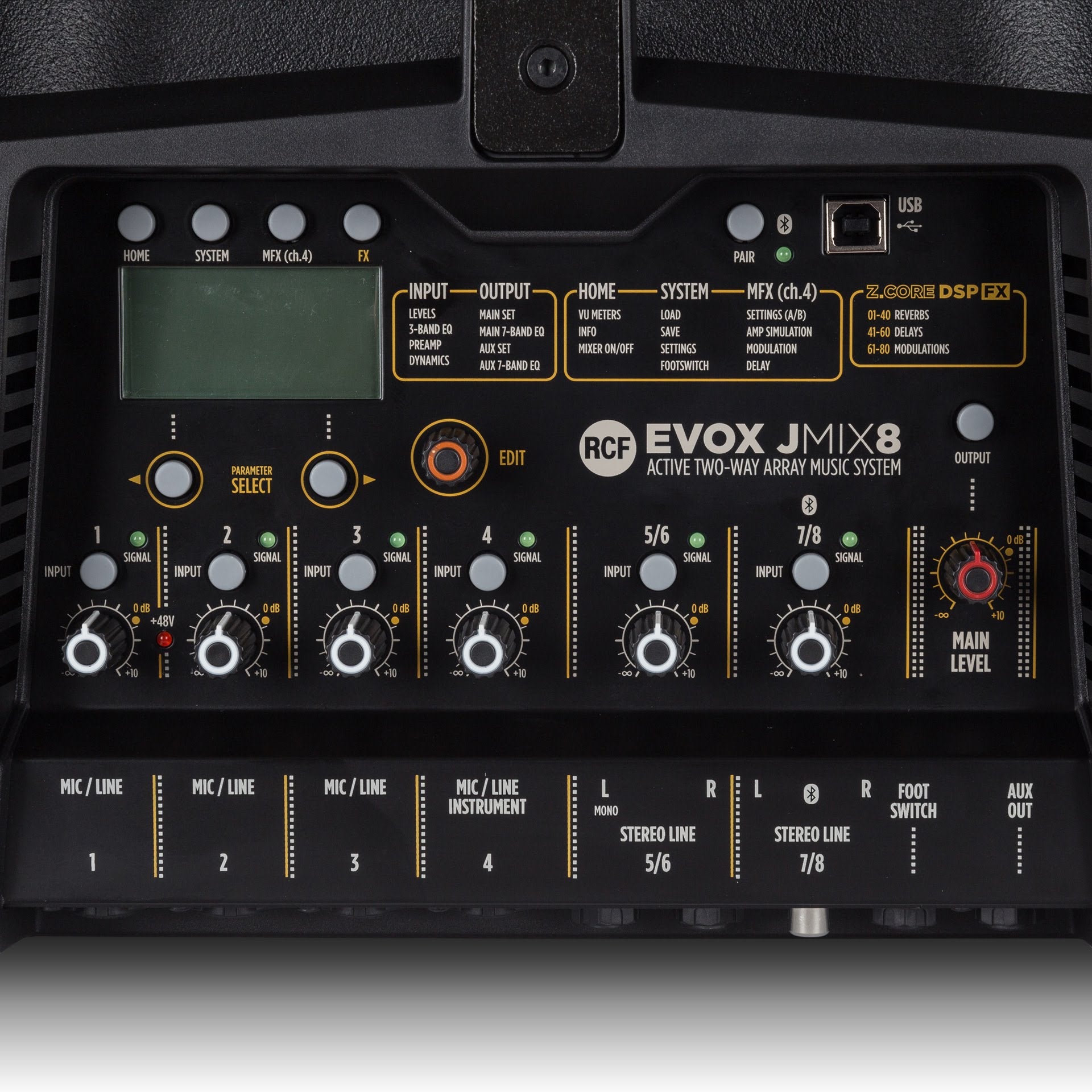 RCF EVOX JMIX8 White actieve 2-weg line-array met mixer 1400W