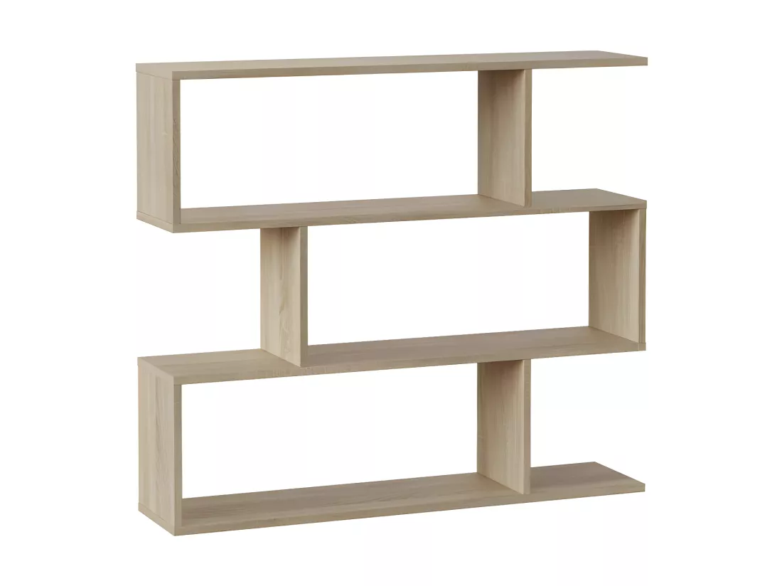 Bibliothèque 3 niveaux Chêne - TABA - L 110 x l 25 x H 97 cm