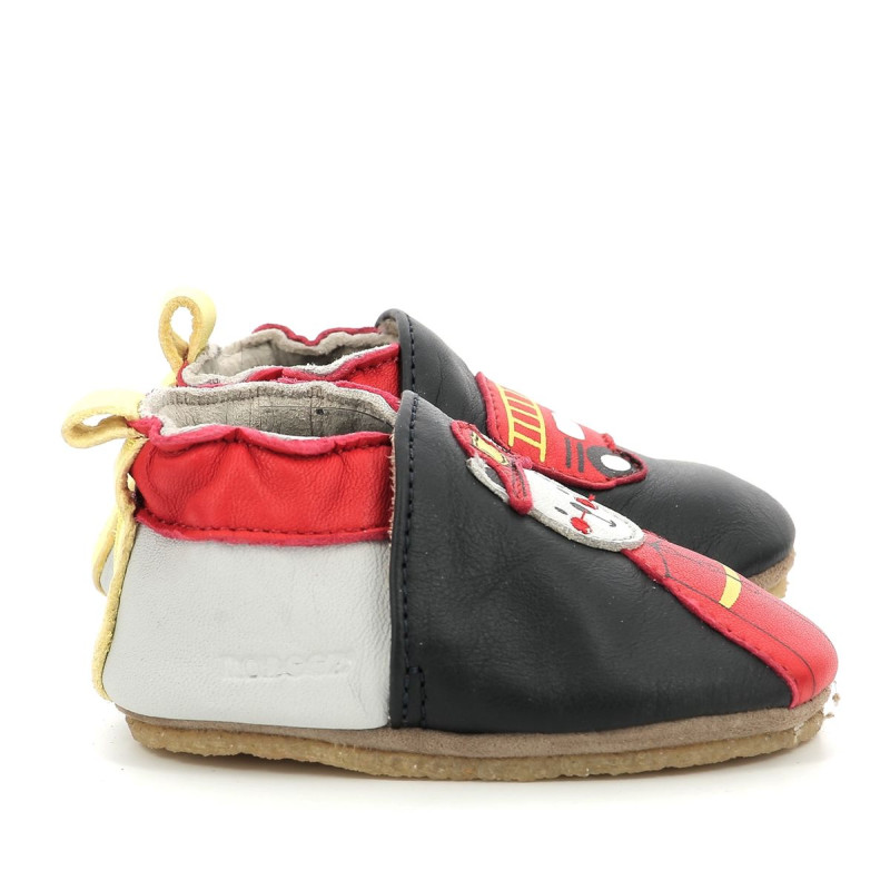 Robeez Robeez Chaussons Crêpe Fireman Marine