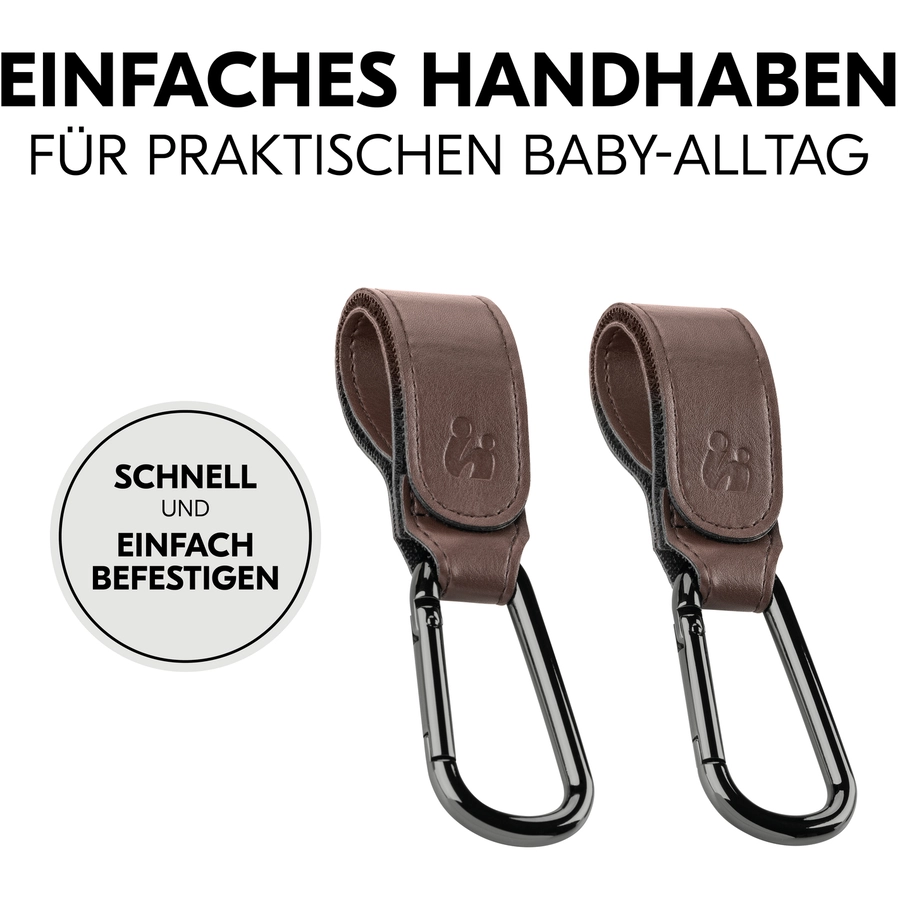 hauck Kinderwagen-Haken Brown