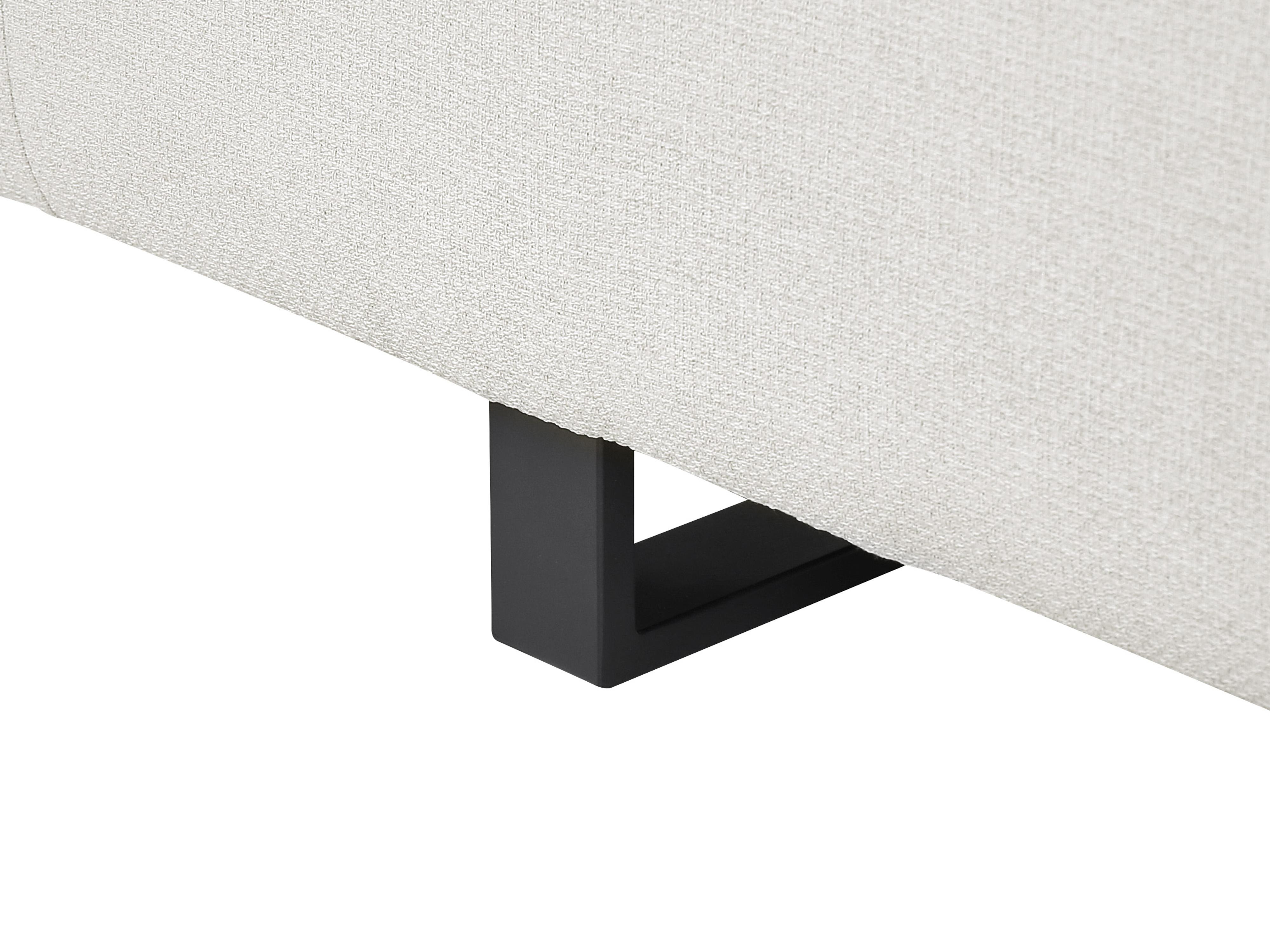 Bank 3-zits SOKNA Stof Lichtbeige met tafels