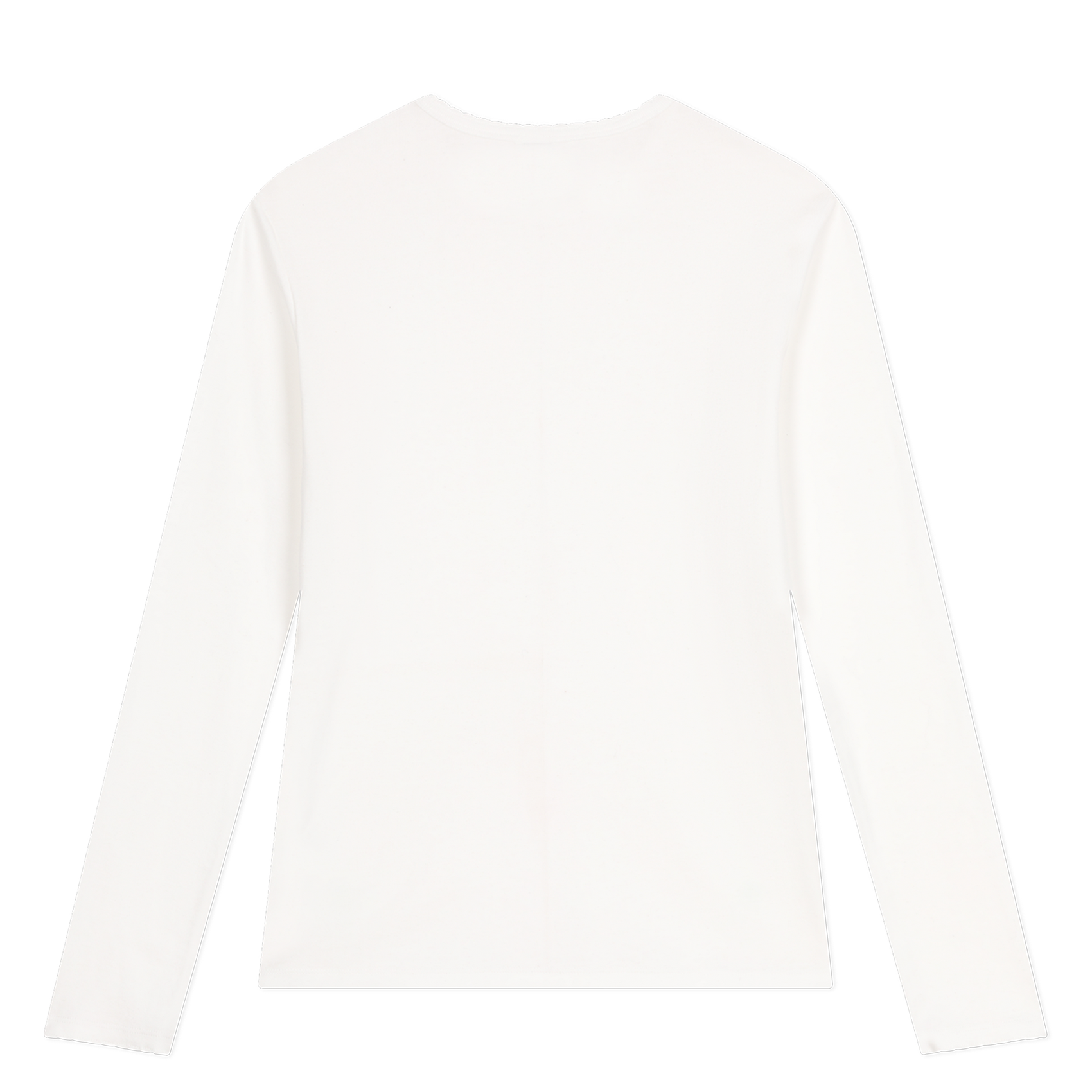 Tee-shirt col rond en coton | Blanc