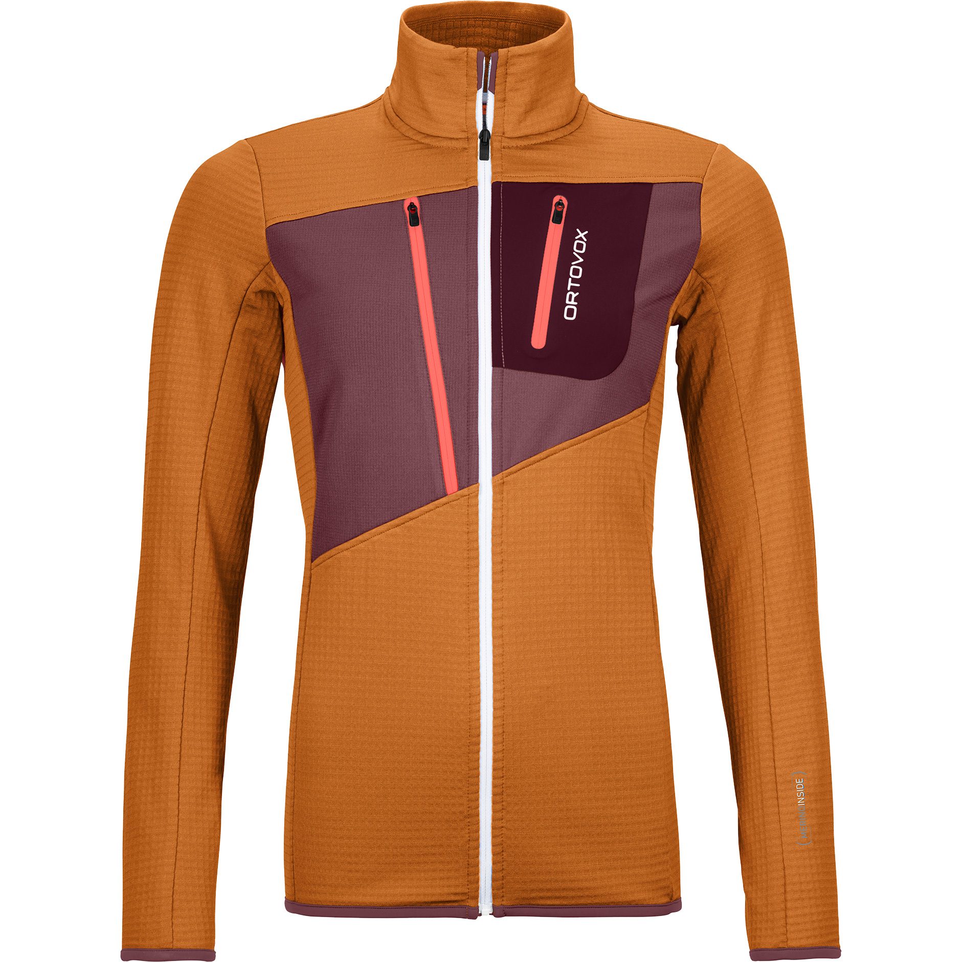 ORTOVOX Fleece Grid Jacke Damen sly fox
