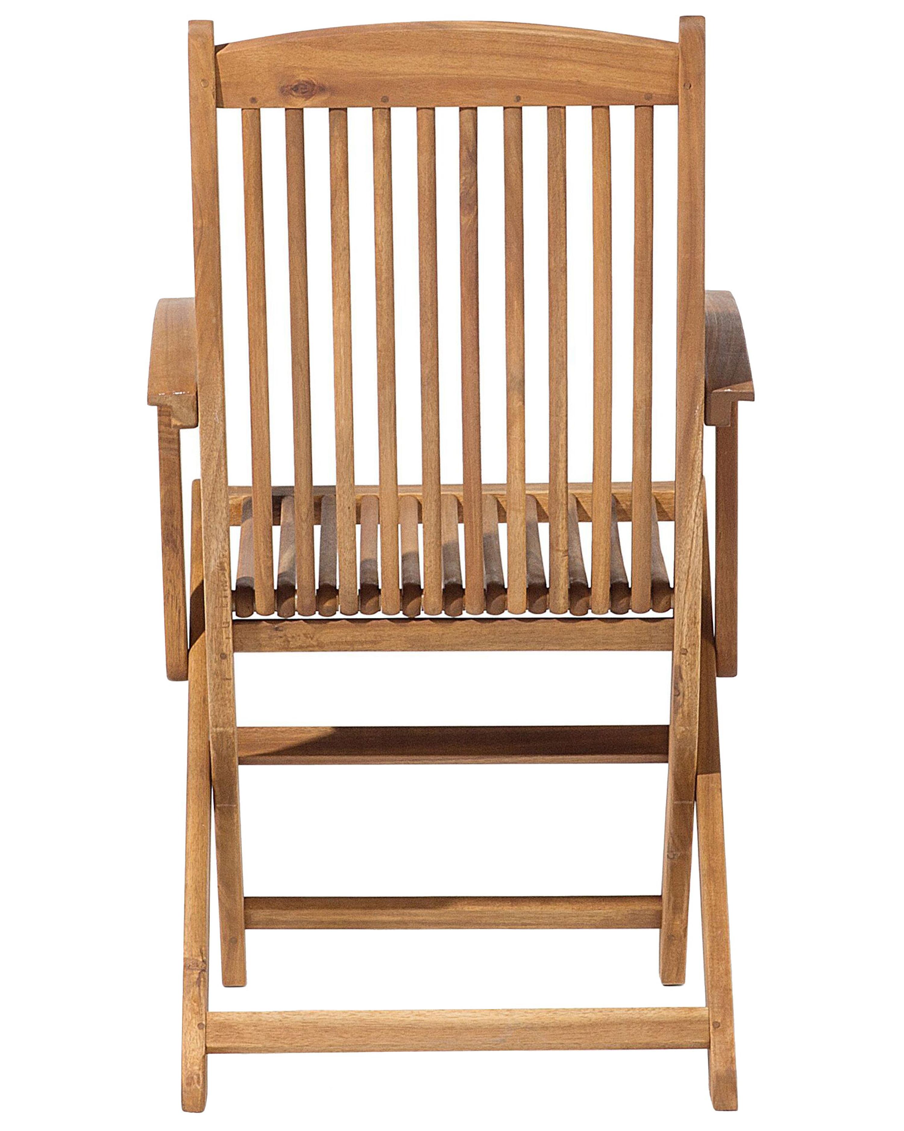 Set van 2 tuinstoelen MAUI Acaciahout Lichtbruin