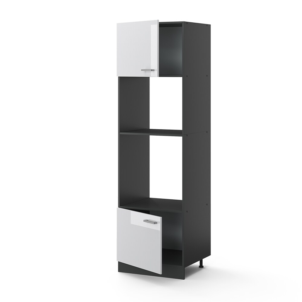 VICCO Küchenschrank Mikrowellenumbauschrank 60 cm R-Line Anthrazit