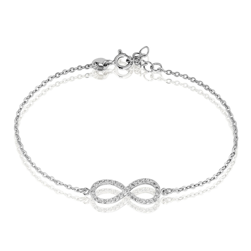 Bracelet Gwenaella Argent Blanc Oxyde De Zirconium