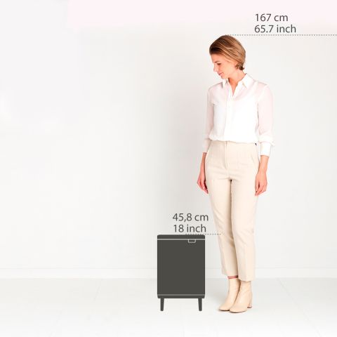 Bo Hi afvalemmer, 12L - Matt Black