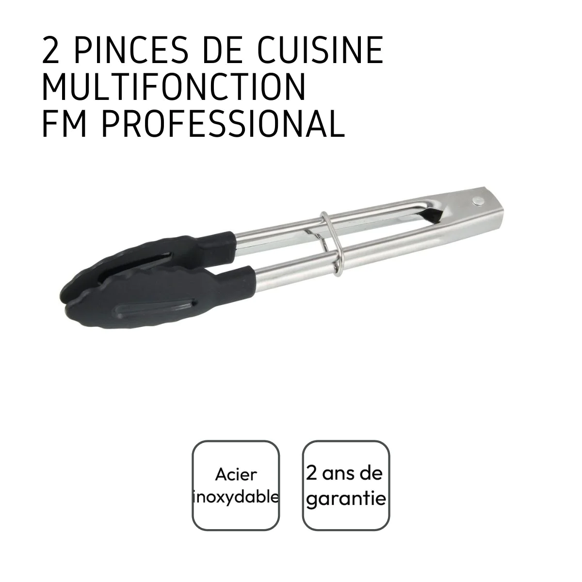 Lot de 2 pinces de cuisine l FM Professional