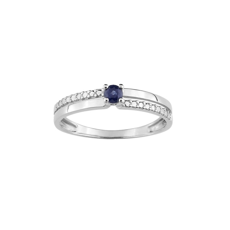 Bague Femme - saphir - Or 9 Carats