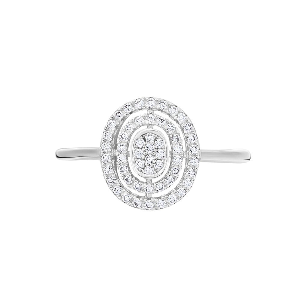 Bague Fidjy Argent Blanc Oxyde De Zirconium