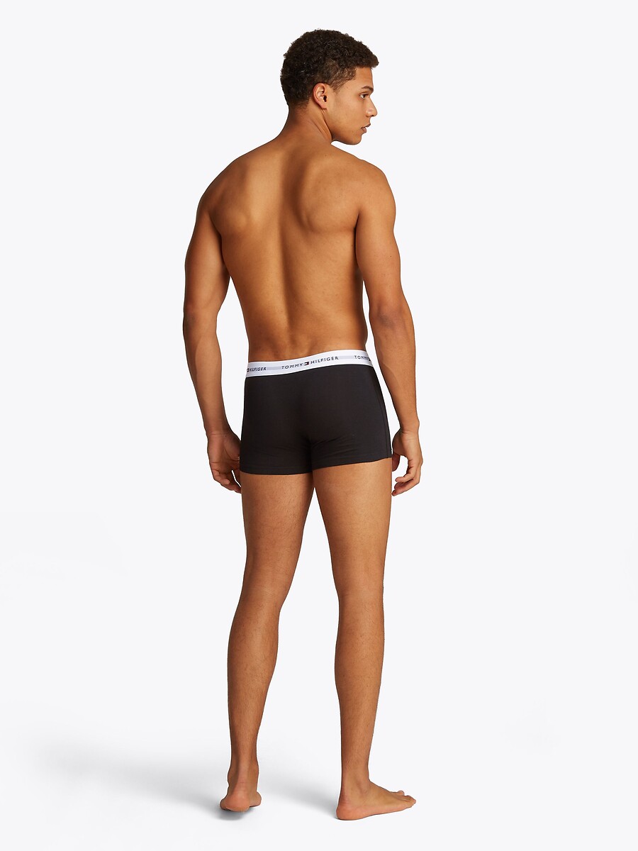 TOMMY HILFIGER<br>Conjunto de 3 cuecas boxer lisas