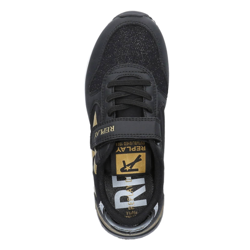 REPLAY sneakers zwart/goud