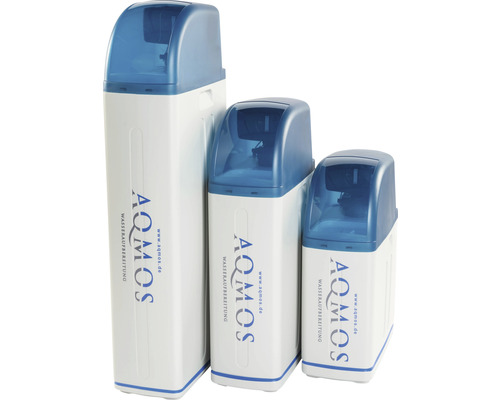 AQMOS AQBM-R2D2-32 waterontharder met aansluitset en montageblok voor huishoudens van 1 tot 4 personen