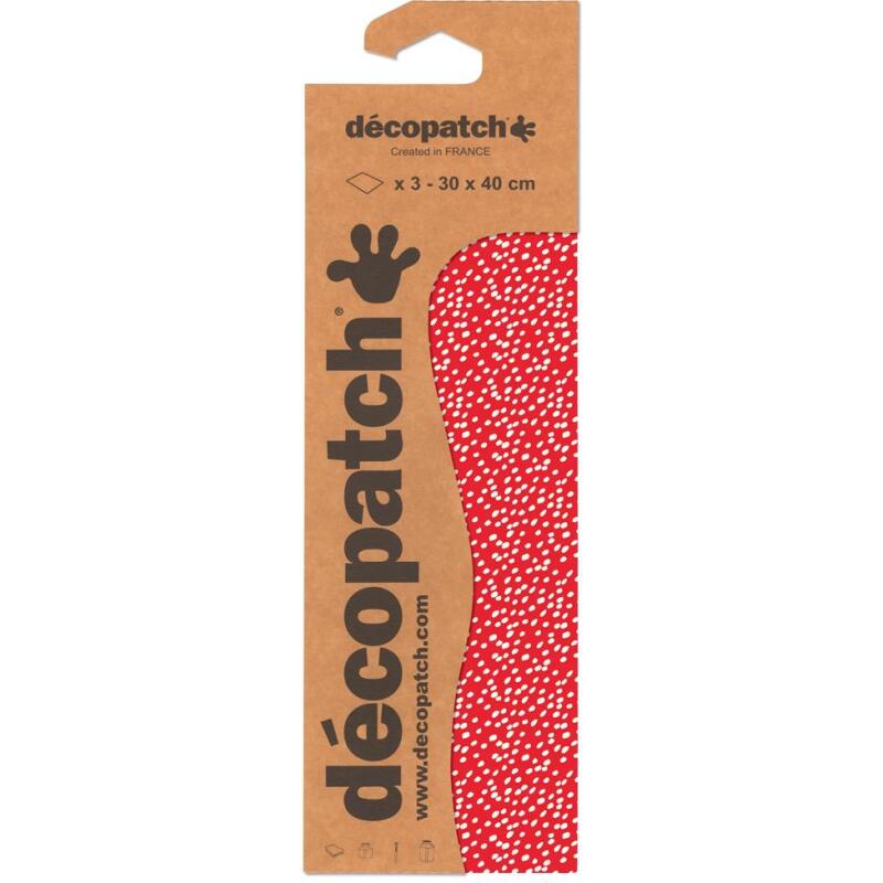 Pochette 3 Feuilles Identiques Ref 812 - Rouge