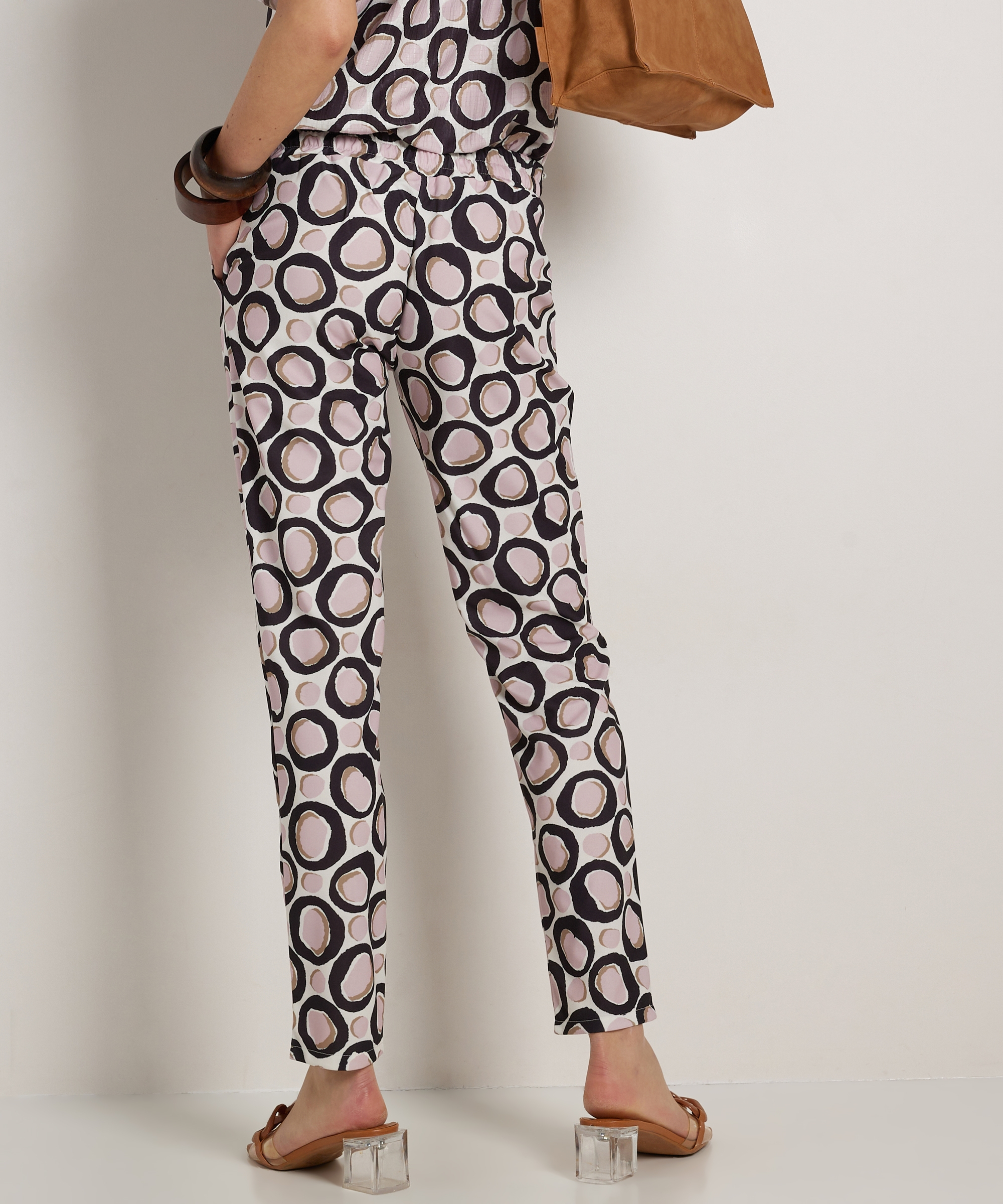 slim fit broek all-over print