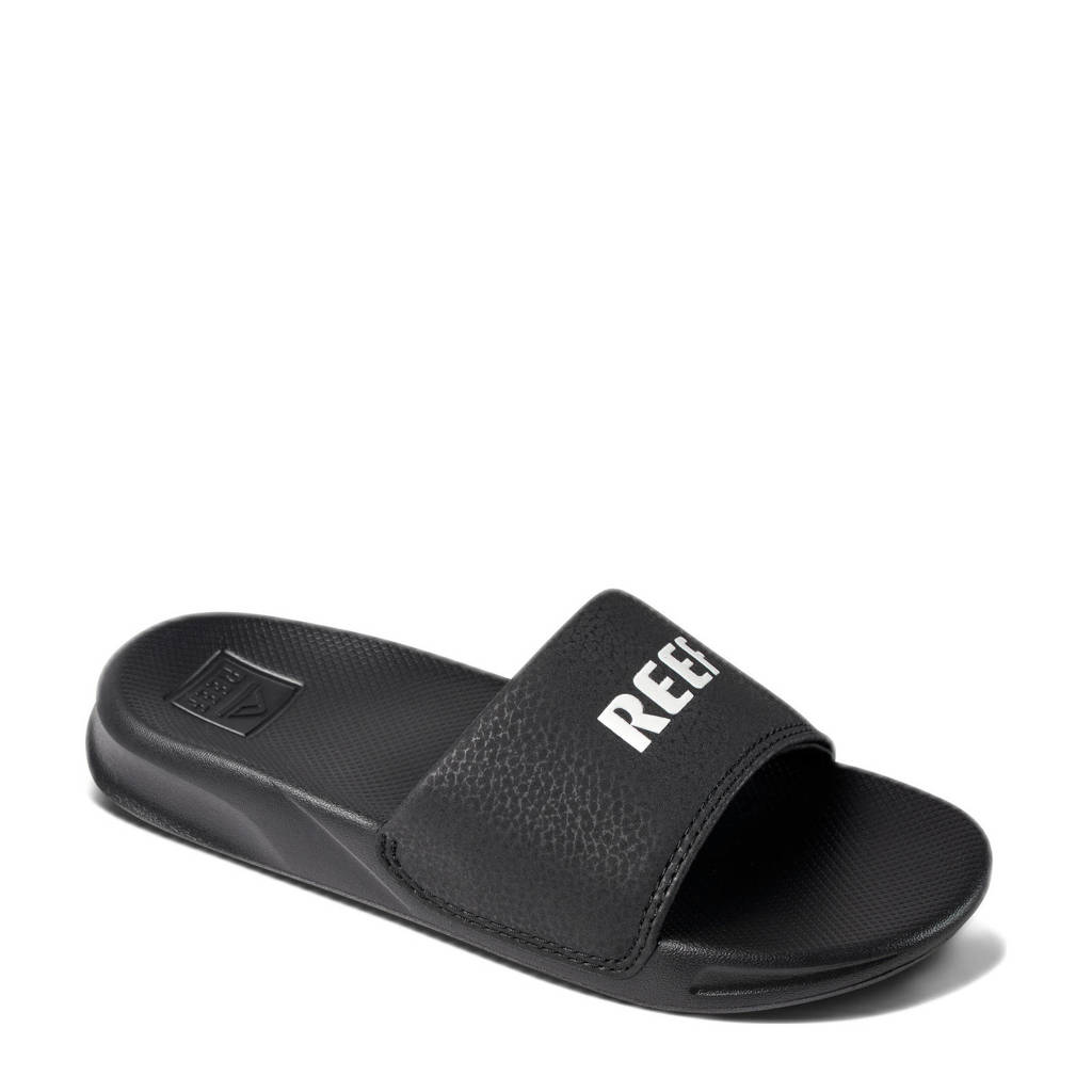 Reef Kids one slide badslippers zwart