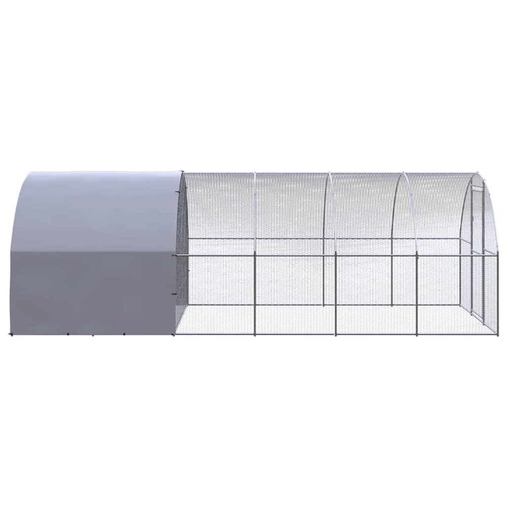 Poulailler d'extérieur 3x6x2 m acier galvanisé