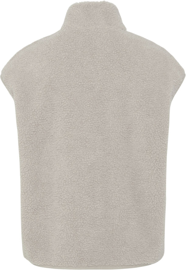 Pieces PCSADIA TEDDY VEST NOOS BC Silver gray