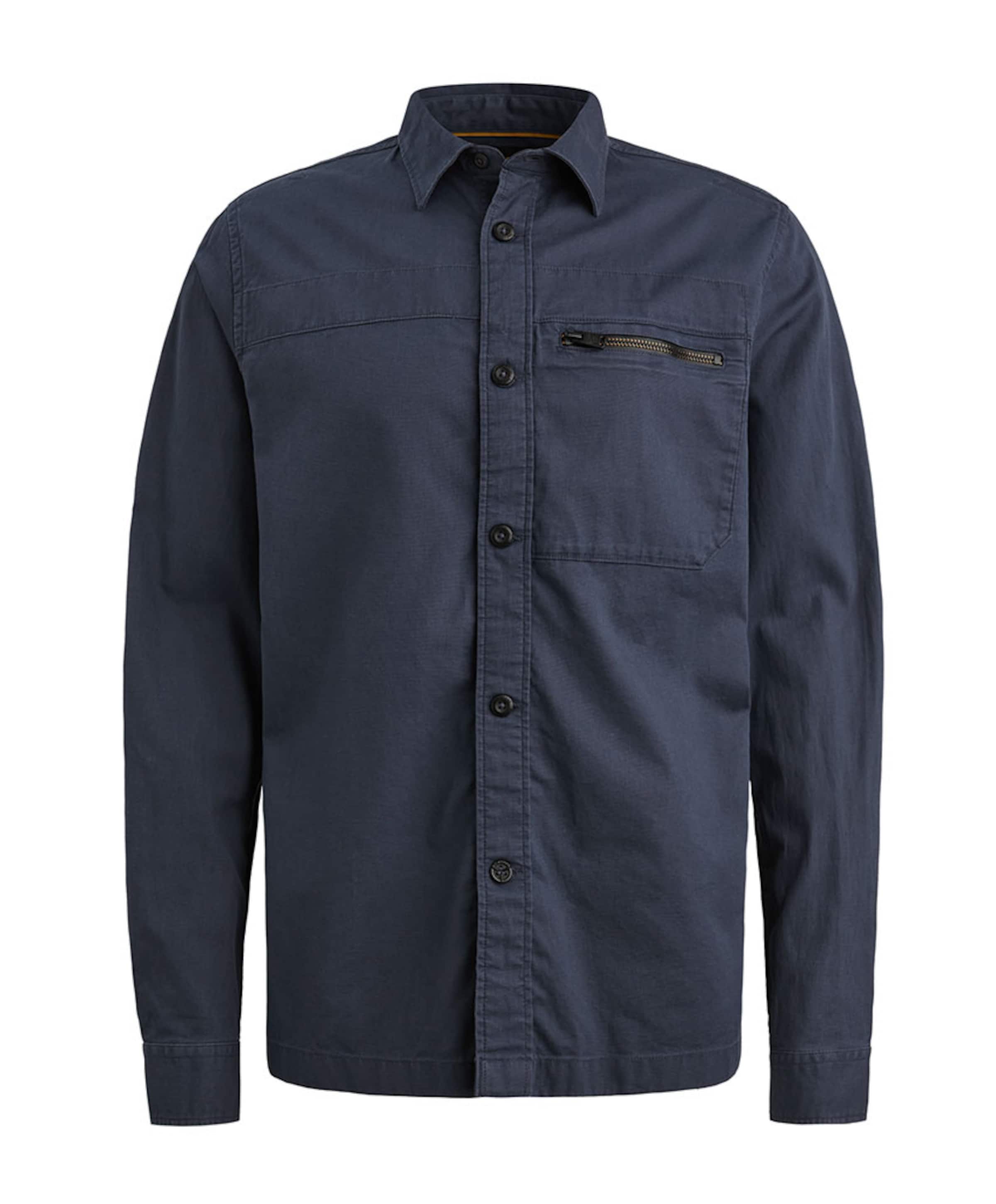 PME Legend Heren overhemd lange mouw blauw