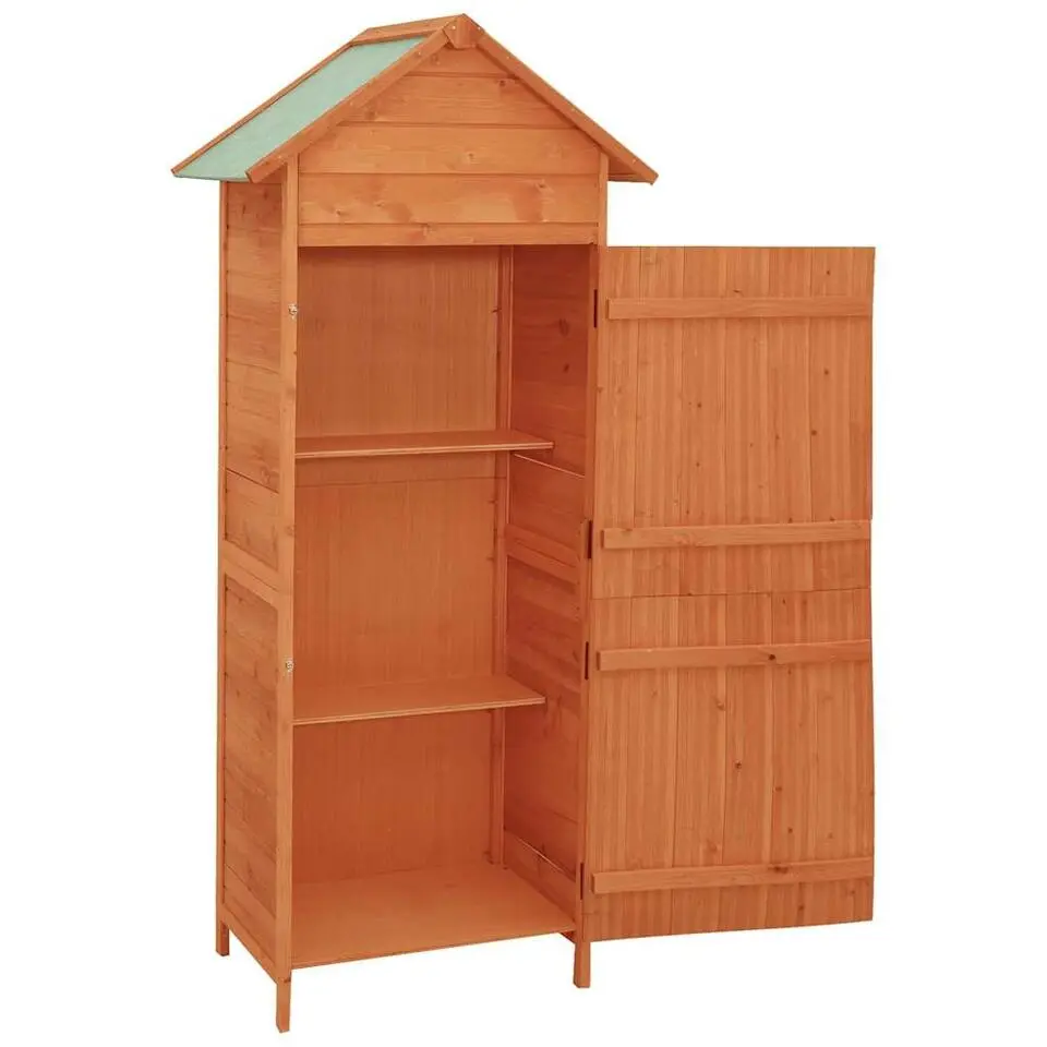 vidaXL - Tuinkast - Bruin - Hout
