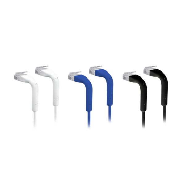 Ubiquiti US-PATCH-RJ45 Cabo de Rede UniFi Cat6 Conector Angular 0,1m Branco
