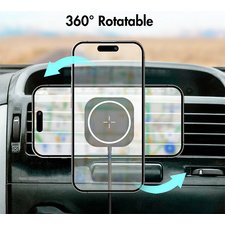 Support magnétique de smartphone pour voiture, noir
