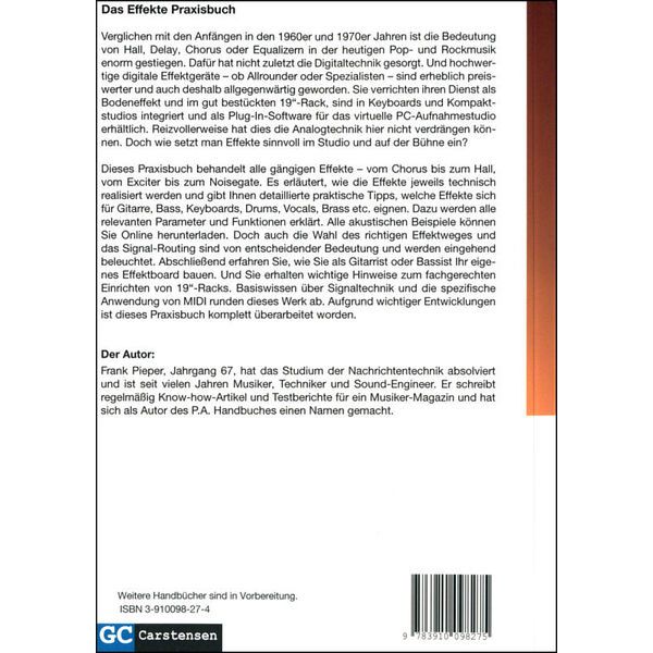 GC Carstensen Verlag Das Effekte Praxisbuch