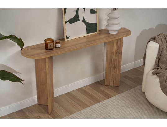 CONCEPT1 - Console Sira VNT chêne 150 x 35 x h75cm