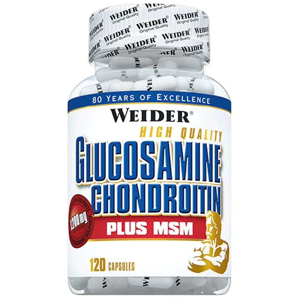 Weider Glucosamina Condroitina Plus MSM Sabor Neutro 120 unidades