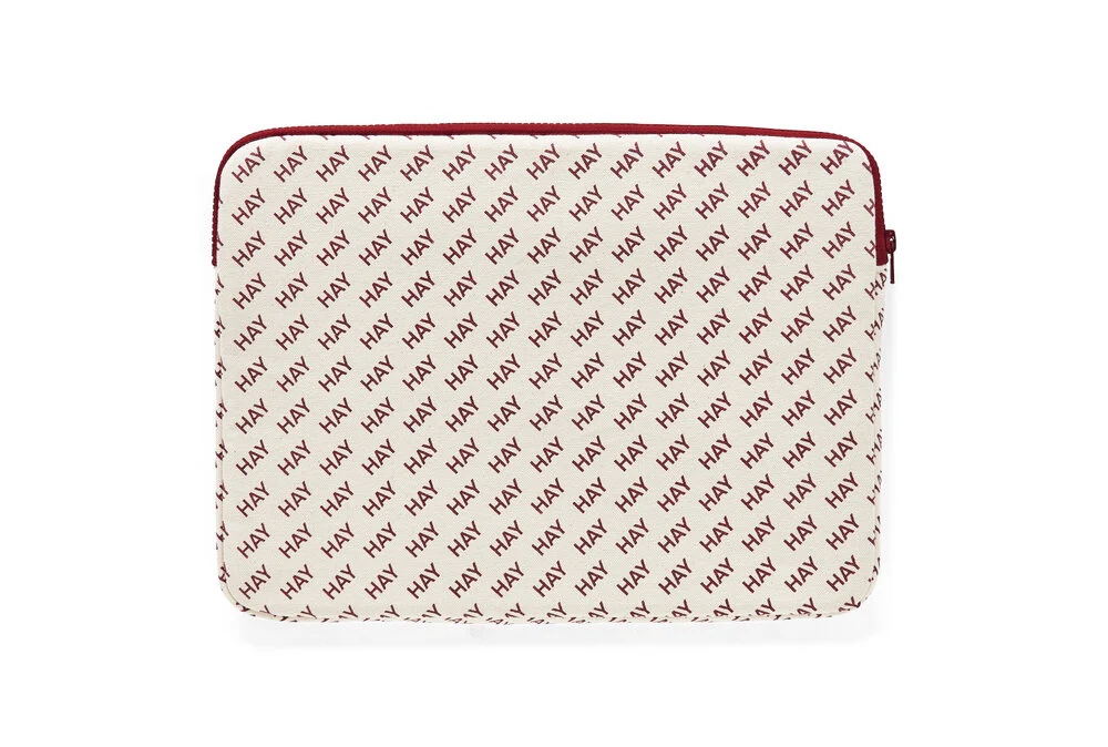 HAY  Logo computer sleeve - Burgundy