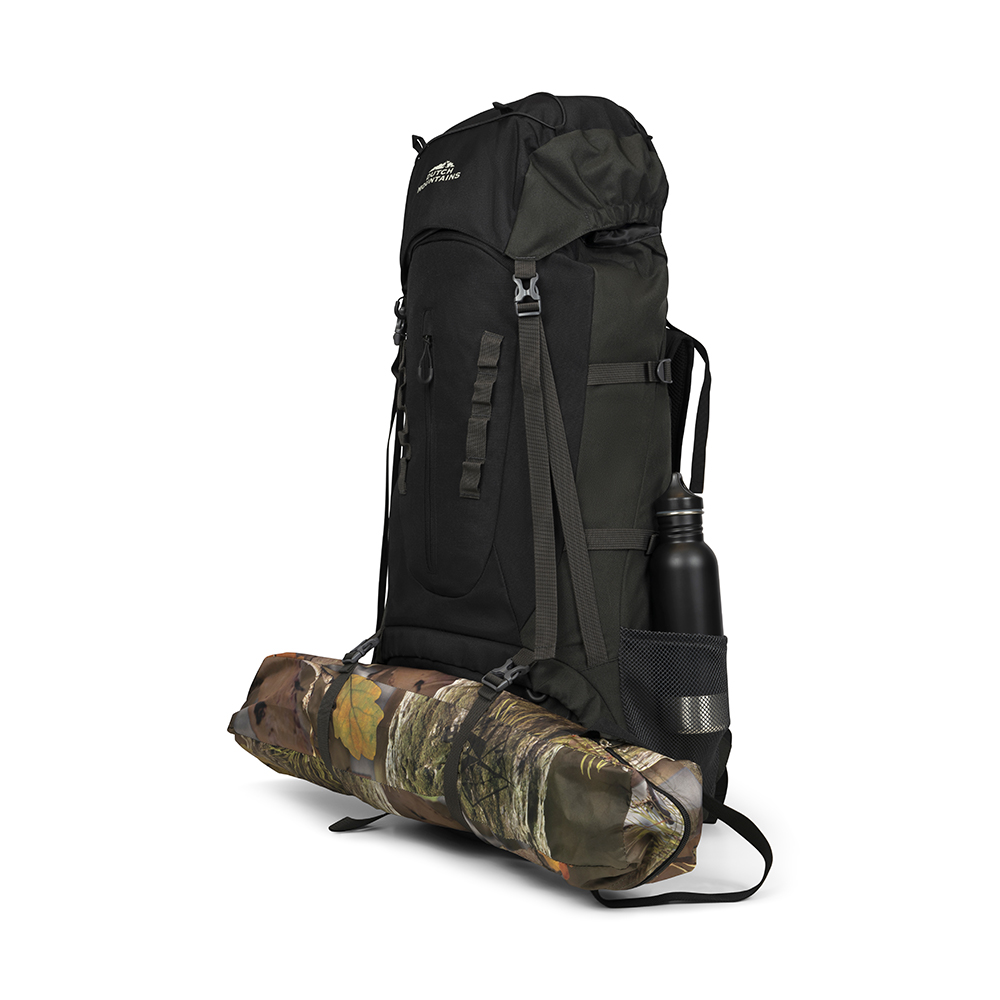 Dutch Mountains 65-75 liter backpack met regenhoes - Black