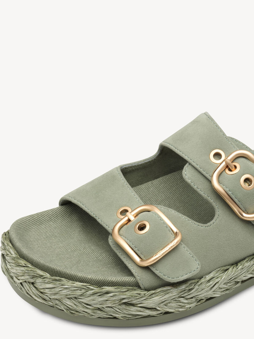 Leren Slipper - groen