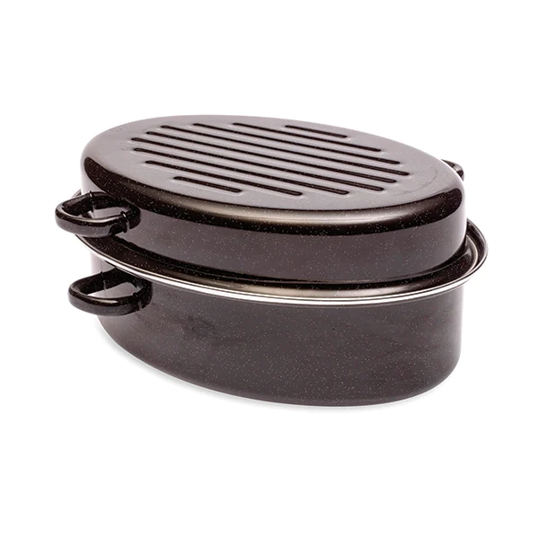 Cocotte roaster 38 cm acier émaillé Baumalu