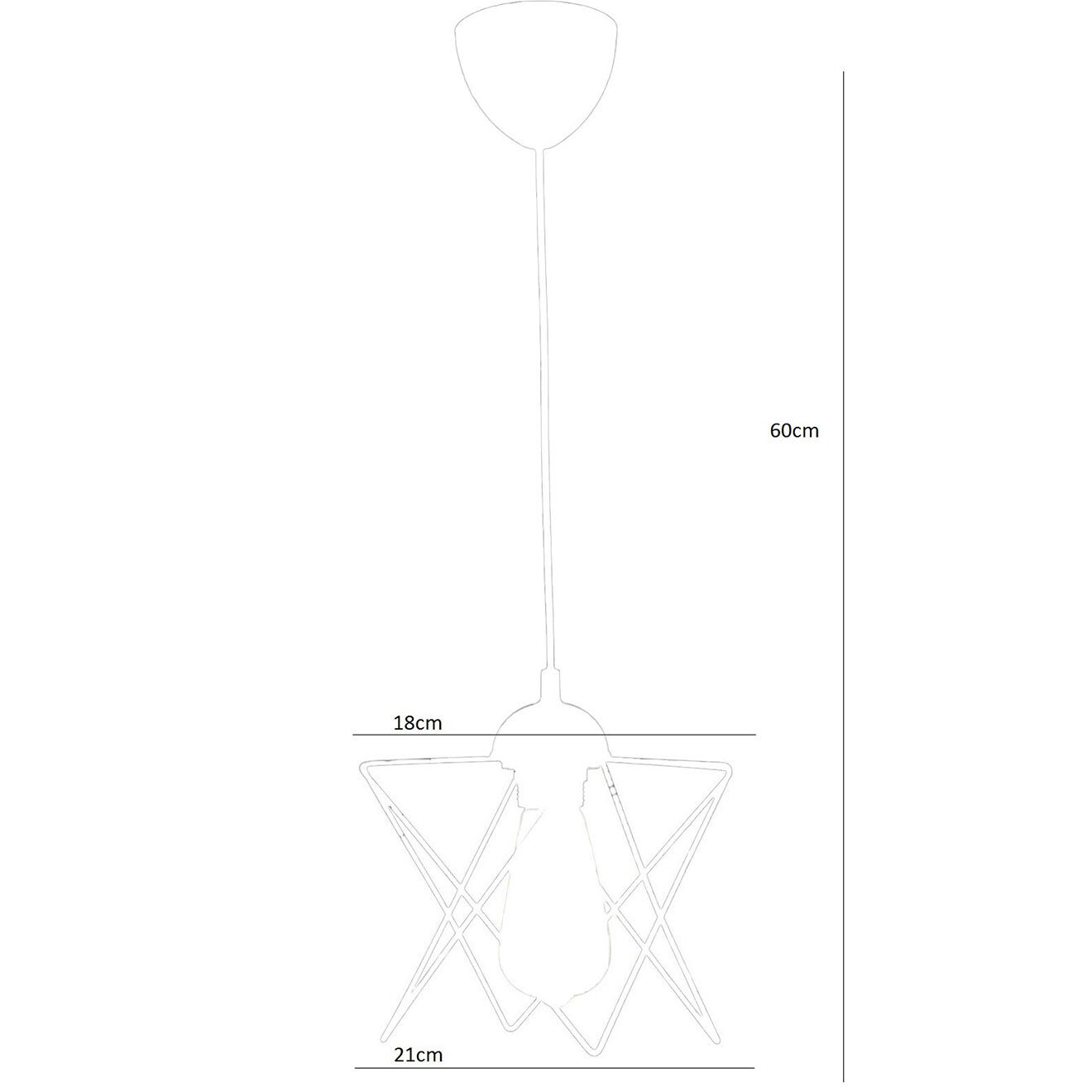 Sheen Suspension Beyaz noire - 60 cm