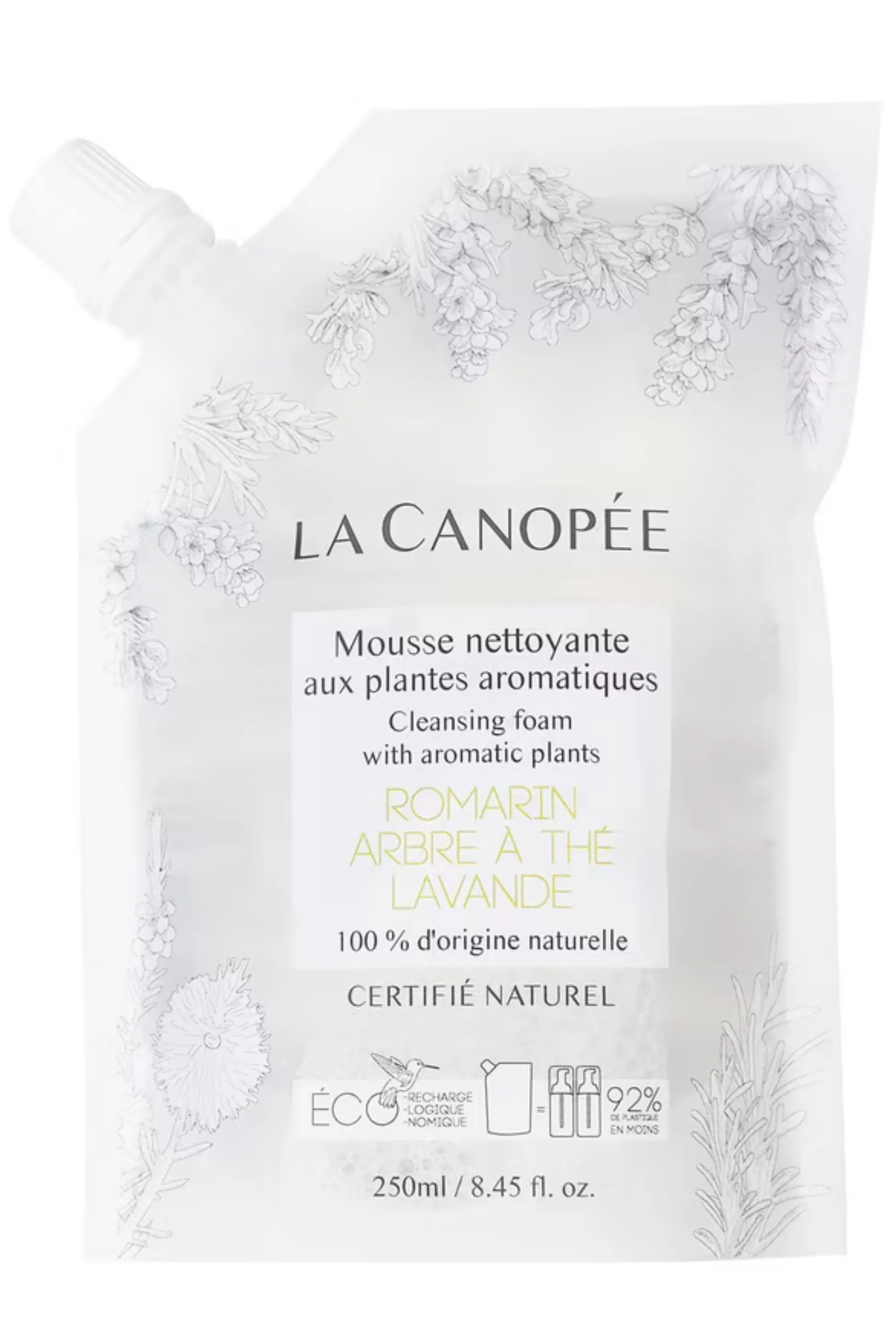 La Canopée Mousse nettoyante aux plantes aromatiques rechargeable-115 ml