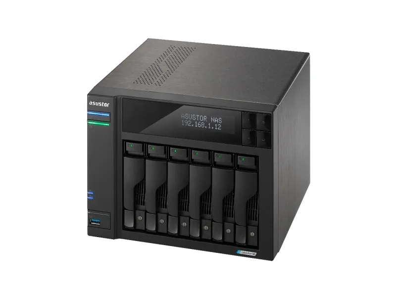 ASUSTOR Lockerstor 6 Gen2 AS6706T - NAS-server - 6 bays - SATA 6Gb/s - RAID RAID 0, 1, 5, 6, 10, JBOD - RAM 8 GB - 2.5 Gigabit Ethernet - iSCSI support