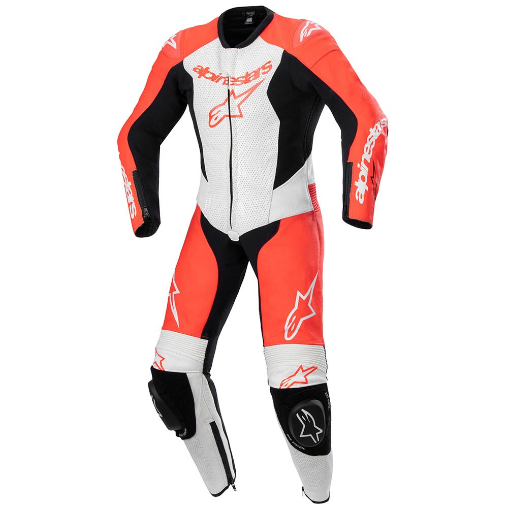 Alpinestars - Combinaison enfant Youth GP Plus V2 - 1 pièce Rouge fluo / Blanc / Noir