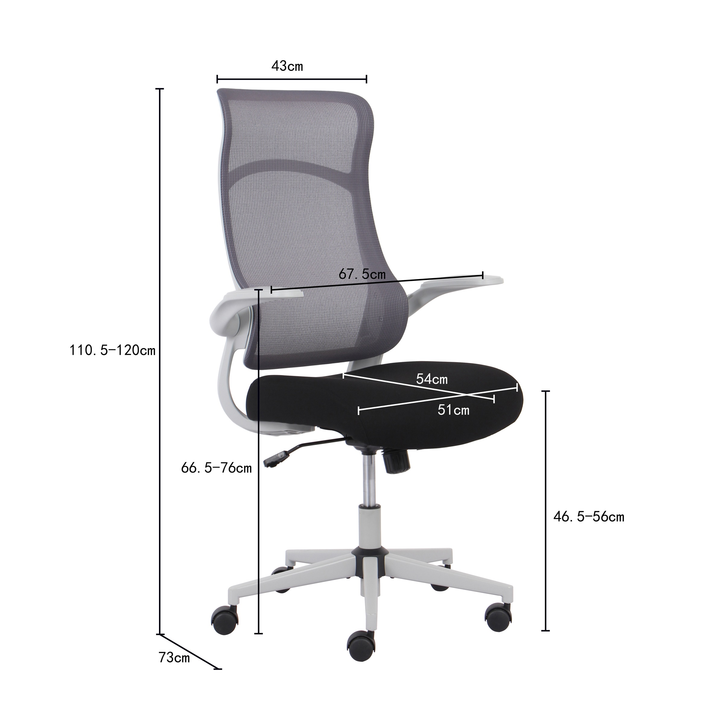 INOSIGN Bürostuhl »Toico, Design-Schreibtischstuhl,« () ergonomische Rückenlehne, Lendenwirbelstütze & klappbaren Armlehnen
